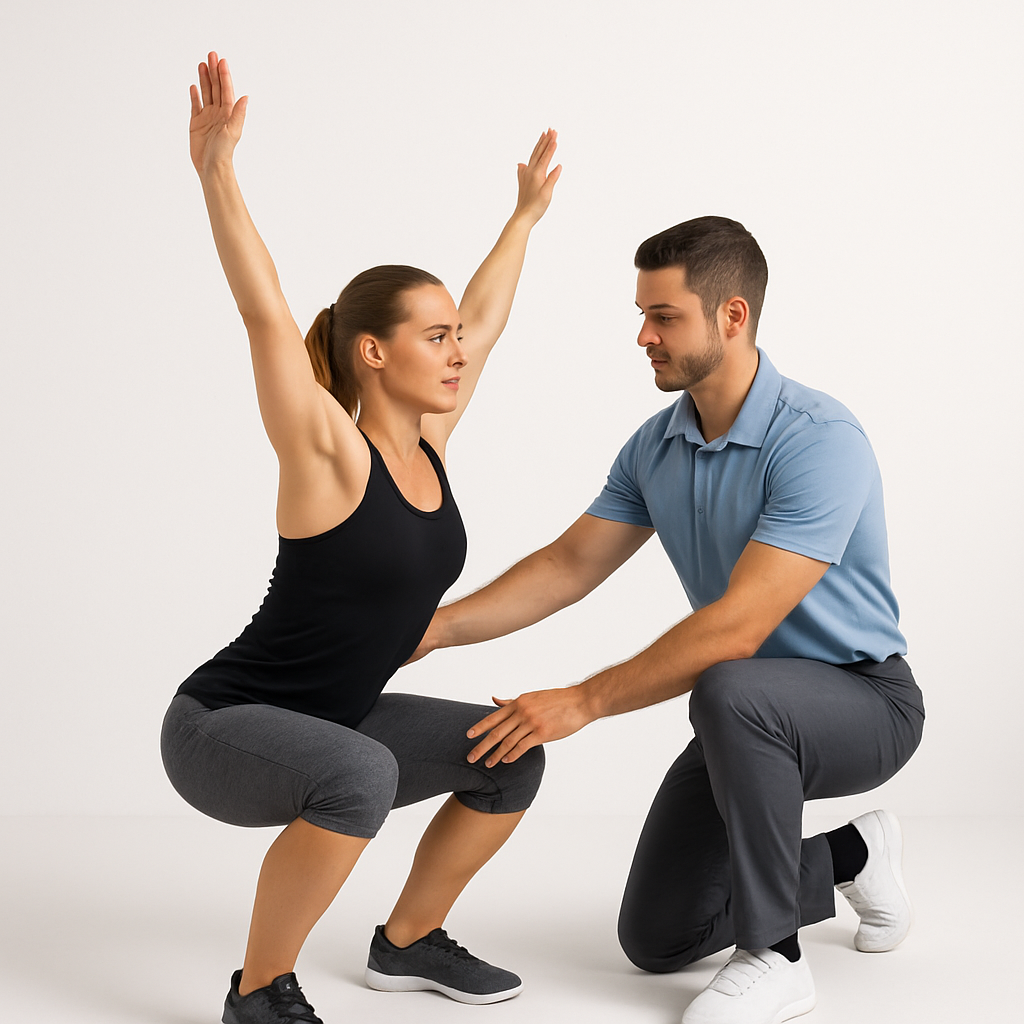 Overhead Reach with Squat